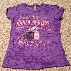 Purple rodeo princess tee